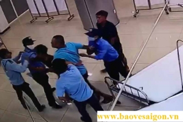 nhac nho dau xe qua qui dinh mot bao ve benh vien bi danh trong thuong